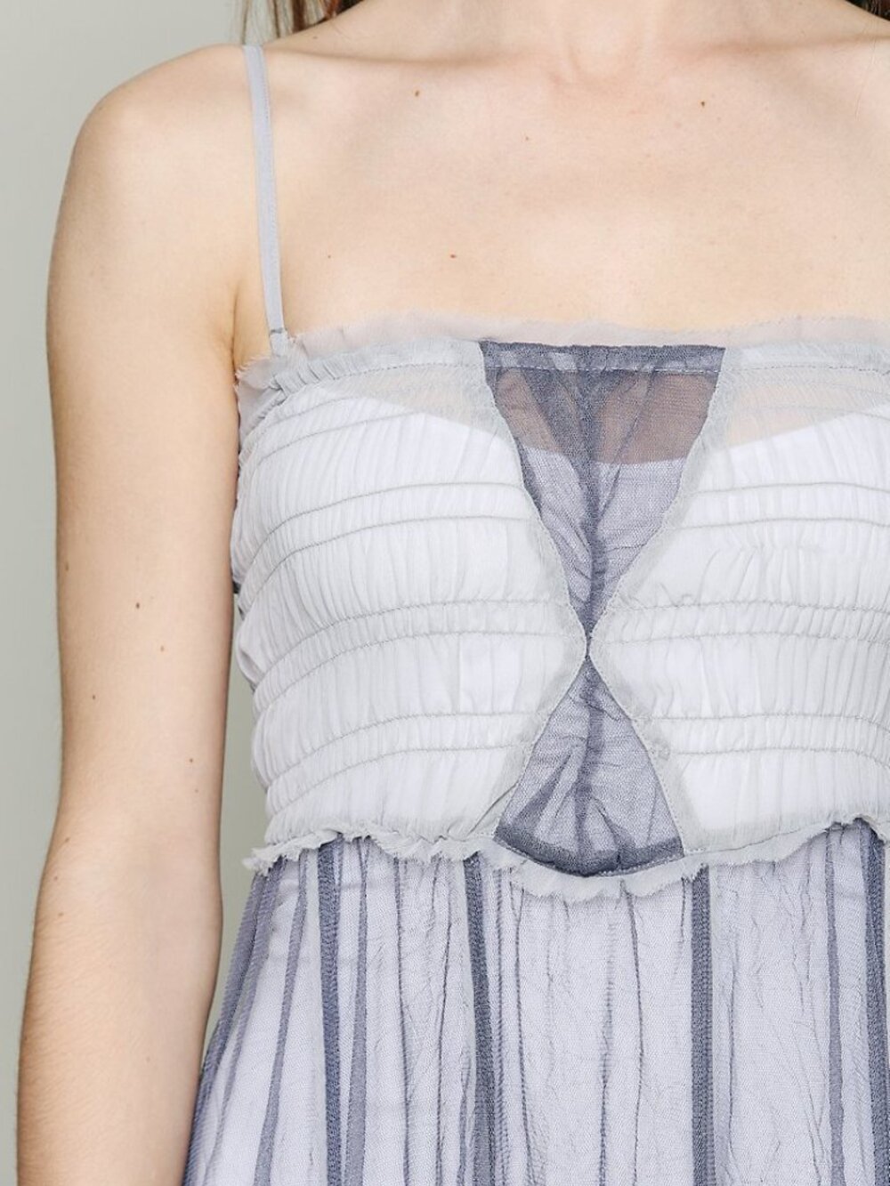 NWOT FREE PEOPLE INTIMATELY RAW TULLE MAXI SHEER MAXI SIZE M - Picture 3 of 12